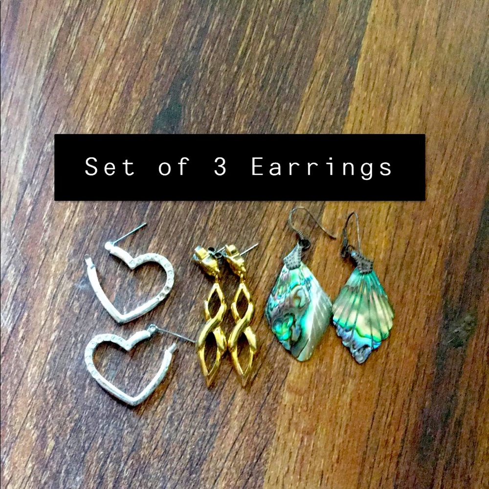 Set of 3 Earrings